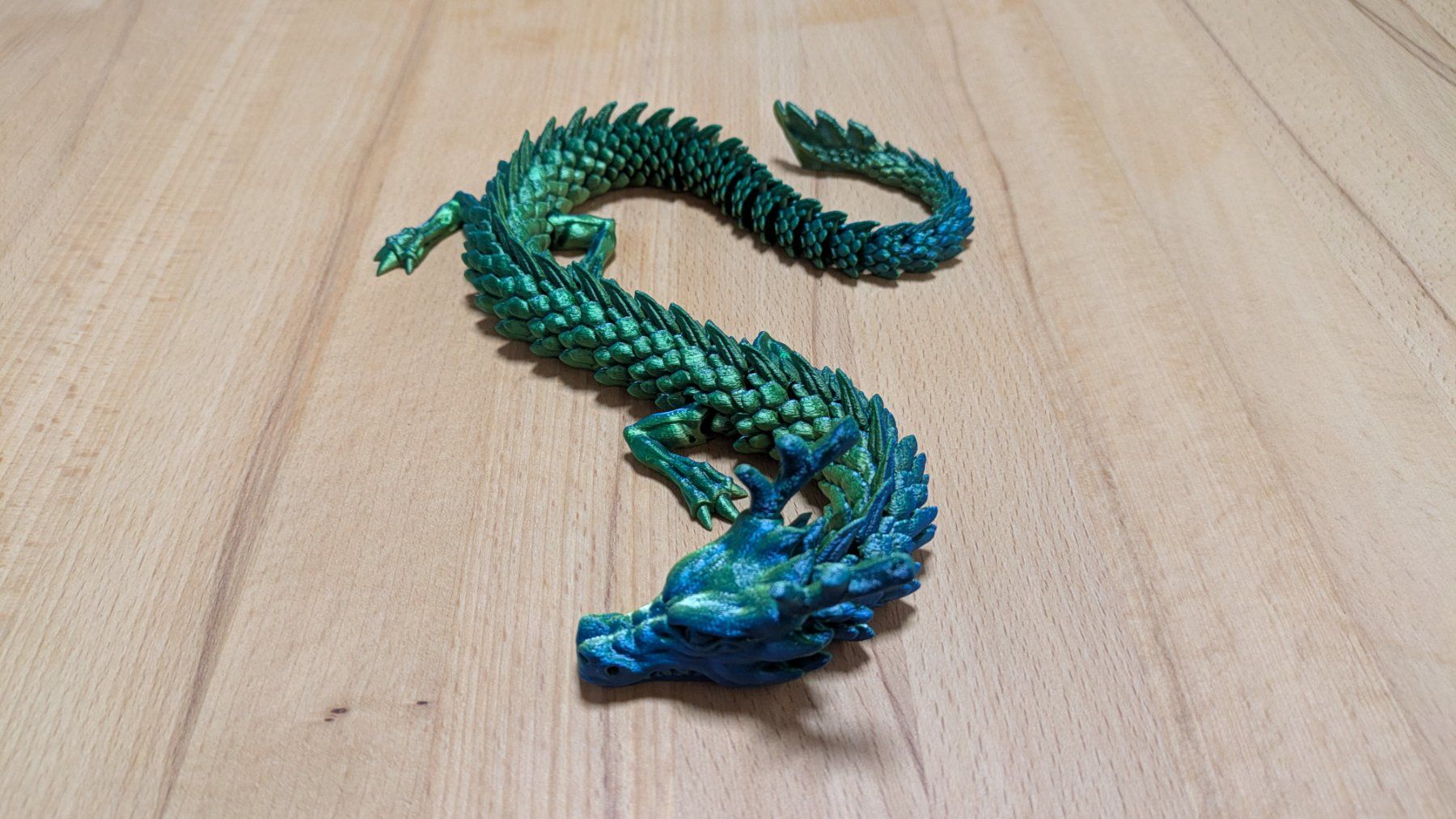Figuren: Artikulierter Drache mit Geweih – Neu (gemäss Beschreibung) aus Staufen von El3D 3