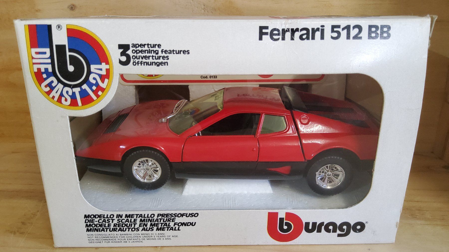 Ferrari Modellini d'auto: Modellauto "FERRARI 512BB" 1:24 Bburago – Nuovo (secondo la descrizione) da Grüningen venduto da VENOM59