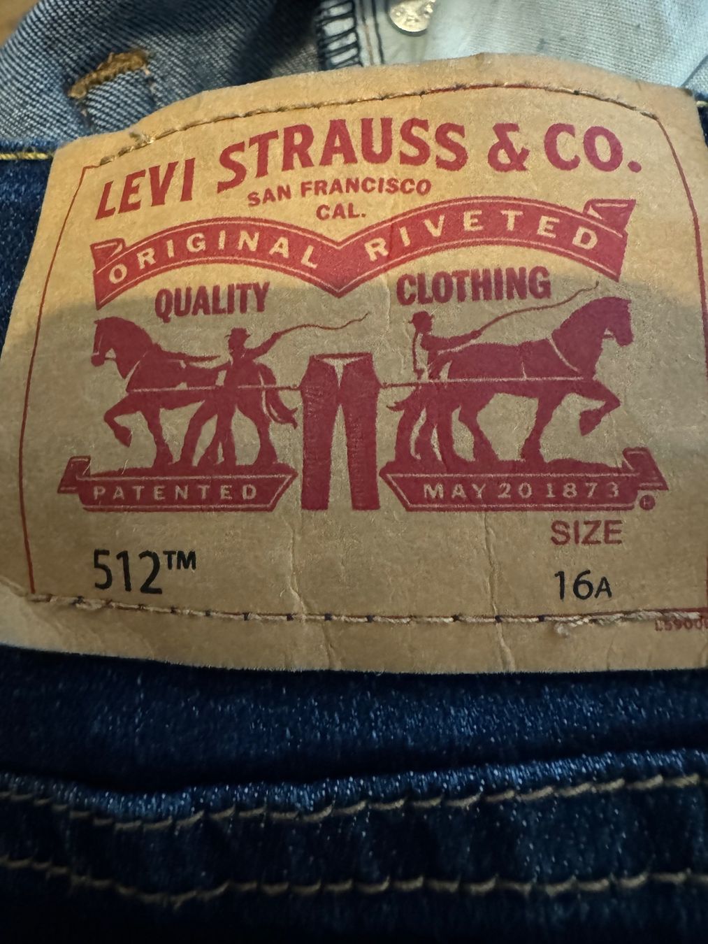 Levi's Jeans: Levi's 512 Jeans,  Grösse 16A, Dunkelblau – Usato da kloten venduto da Sneki5 2