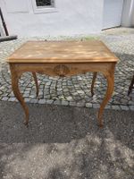 Antiker Sekretär Tisch Holztisch mit Schnitzereien 40er-60er