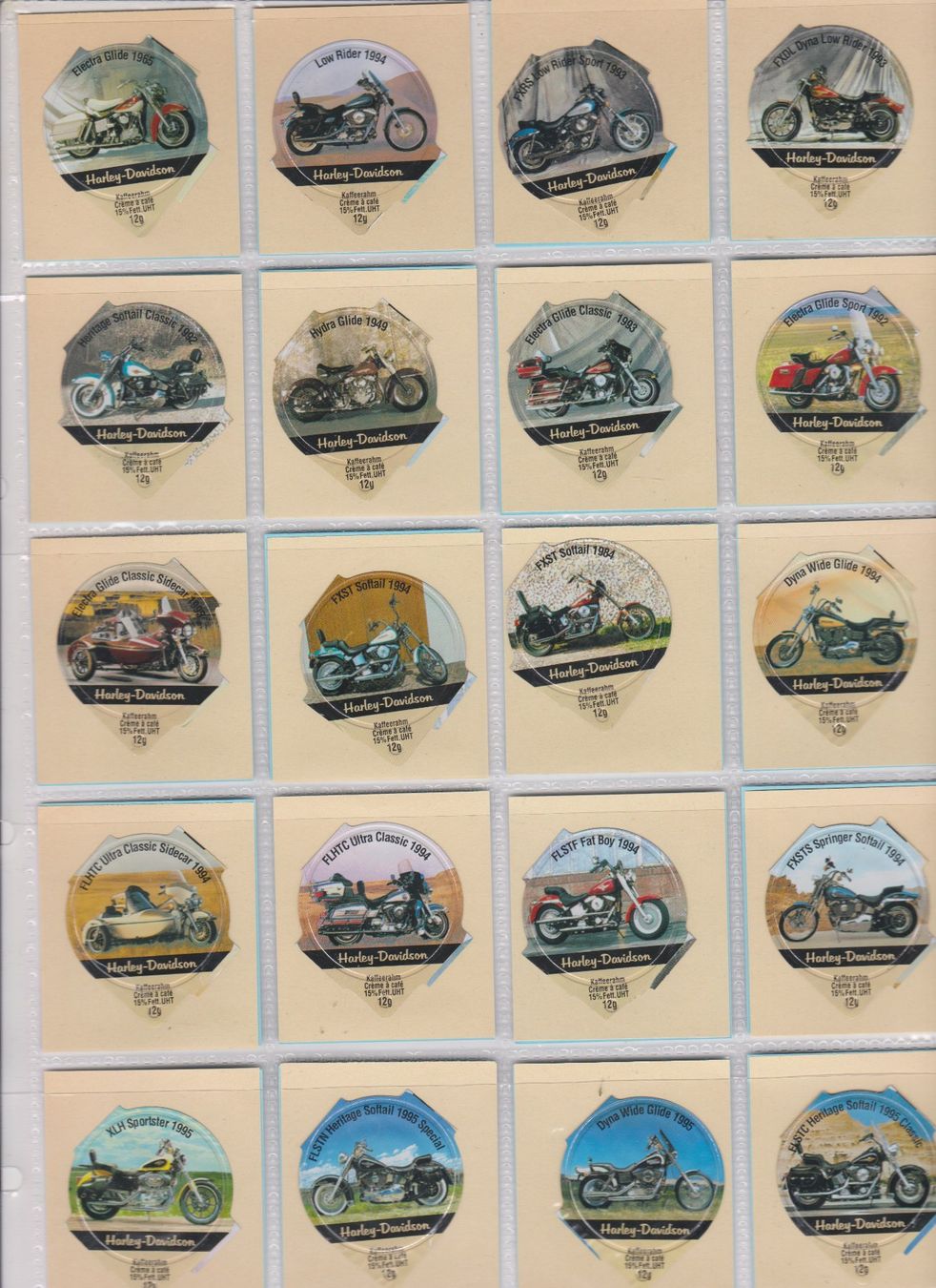 Coperchi dei cremini per caffè: lot opercules  motos Harley-Davidson - – Usato da Bex venduto da Canouille