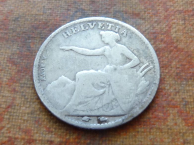 Tutti le monete: 1/2 Fr. 1851  (C) – Usato da Romanel-sur-Lausanne venduto da Swift13 1