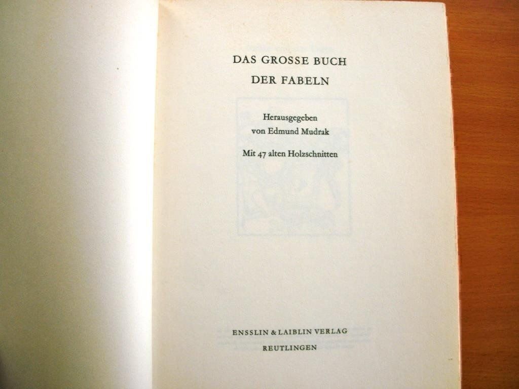 Libri: Das grosse Buch der Fabeln – Usato da Grenchen venduto da Kogi7 3