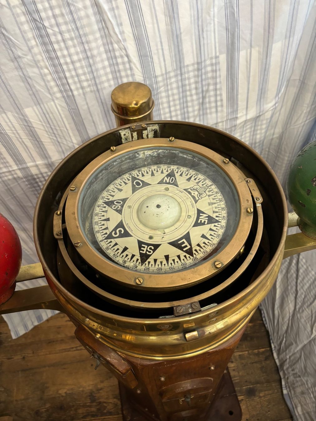 Altri elettrodomestici e apparecchi d’epoca: Antiker Kompass Nautik Segelschiff Dampfschiff – Usato da Neuenhof venduto da redballexpress 8