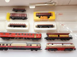 Liliput/Lima Modellbahn H0 - Lok + 8 x Wagen