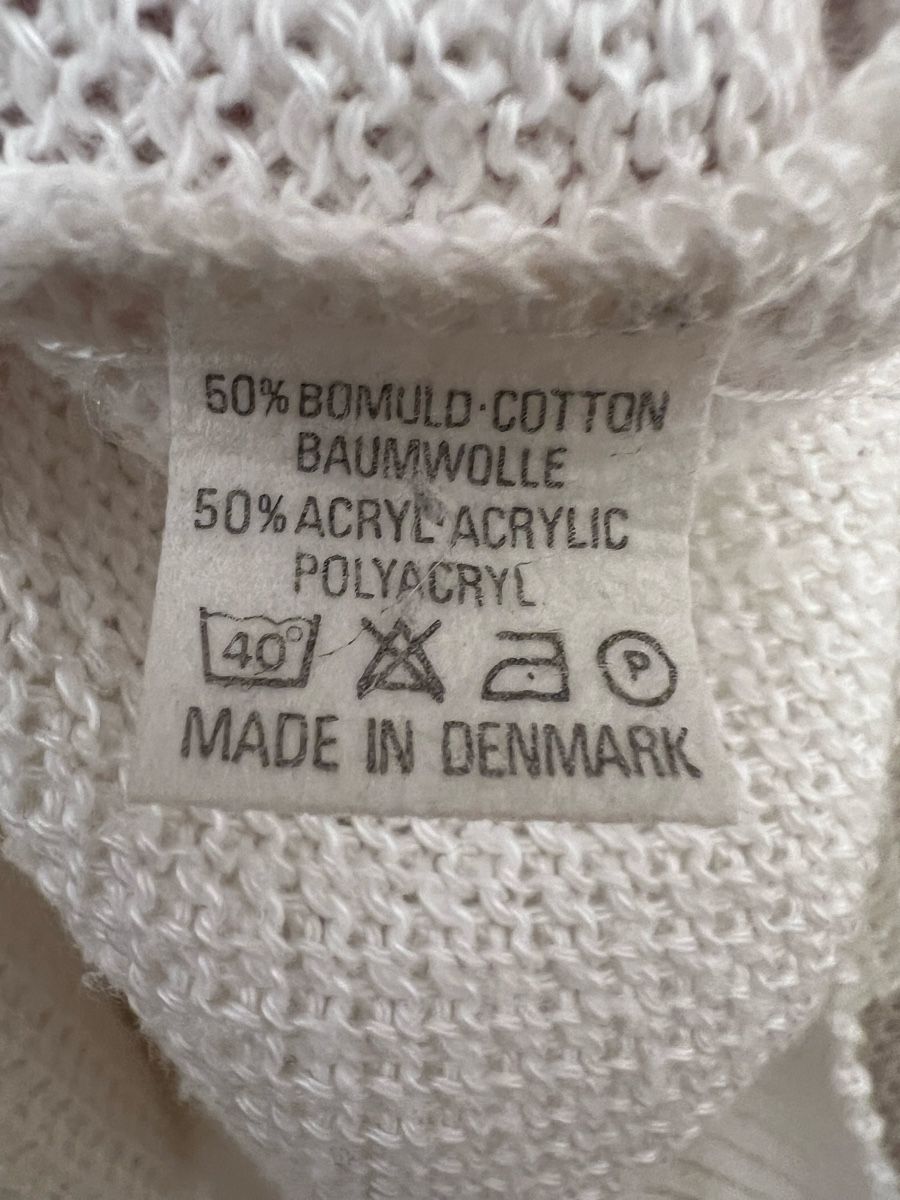 Maglioni & Felpe: Ken Rover Pullover weiss V-Ausschnitt Grösse S Baumwolle – Usato da Luterbach venduto da vatab 2