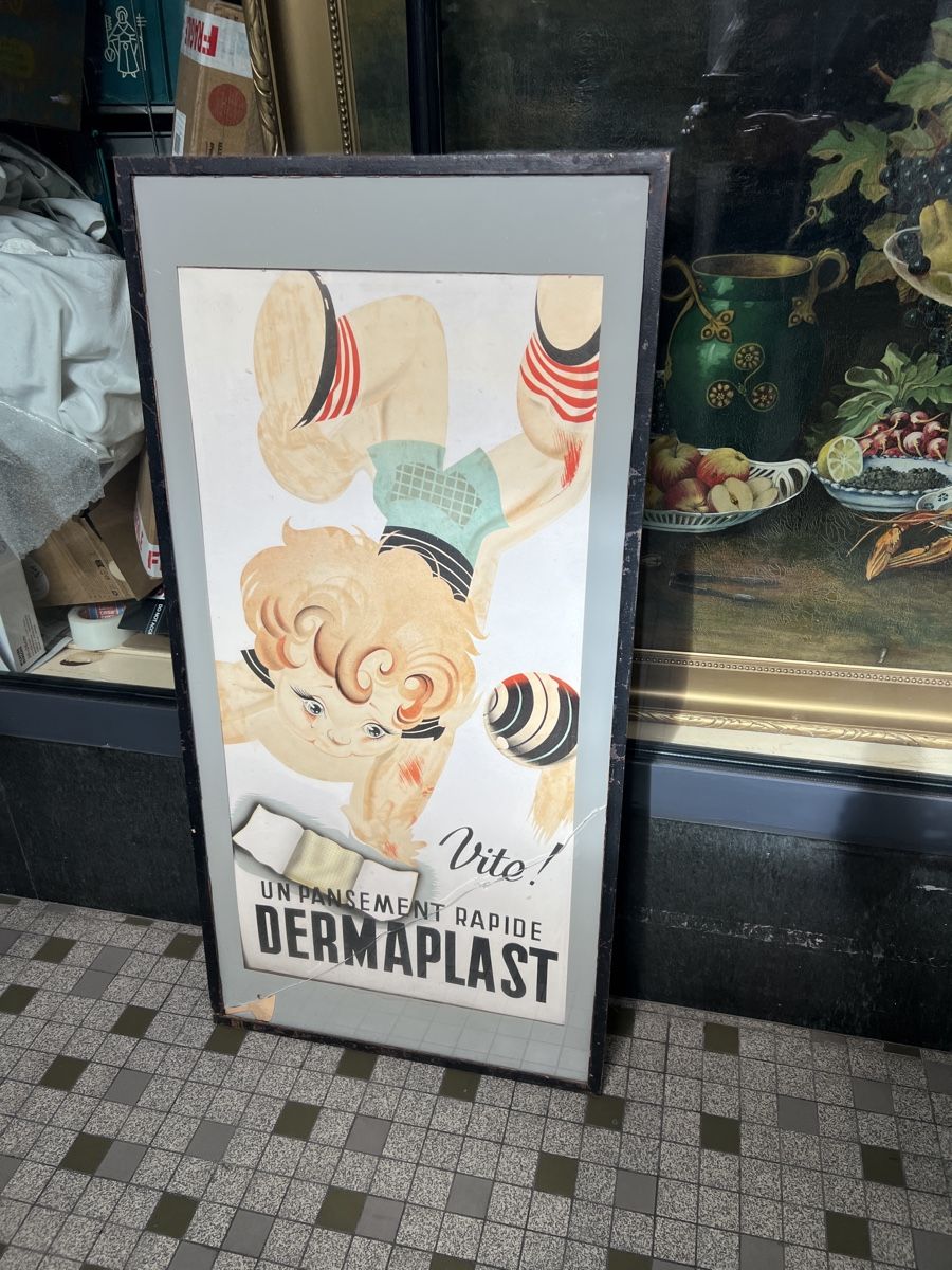 Poster & Bilder: Affiche DERMAPLAST originale - Publicité Vintage ! – Gebraucht aus Genève von Leboucheoreilles