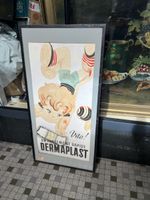 Affiche DERMAPLAST originale - Publicité Vintage !
