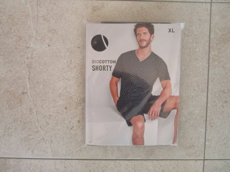 Pyjama Shorty, Gr. XL, dunkel-blau