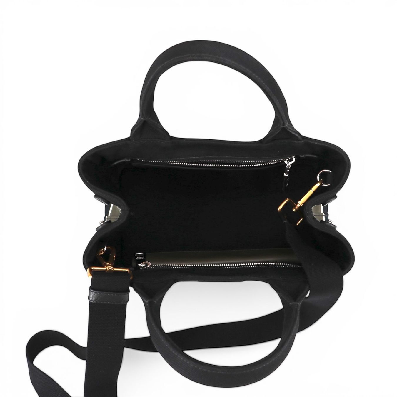 Prada Taschen für Damen: Prada Canapa schwarz/grün – Gebraucht aus Binningen von Designerlabels 4