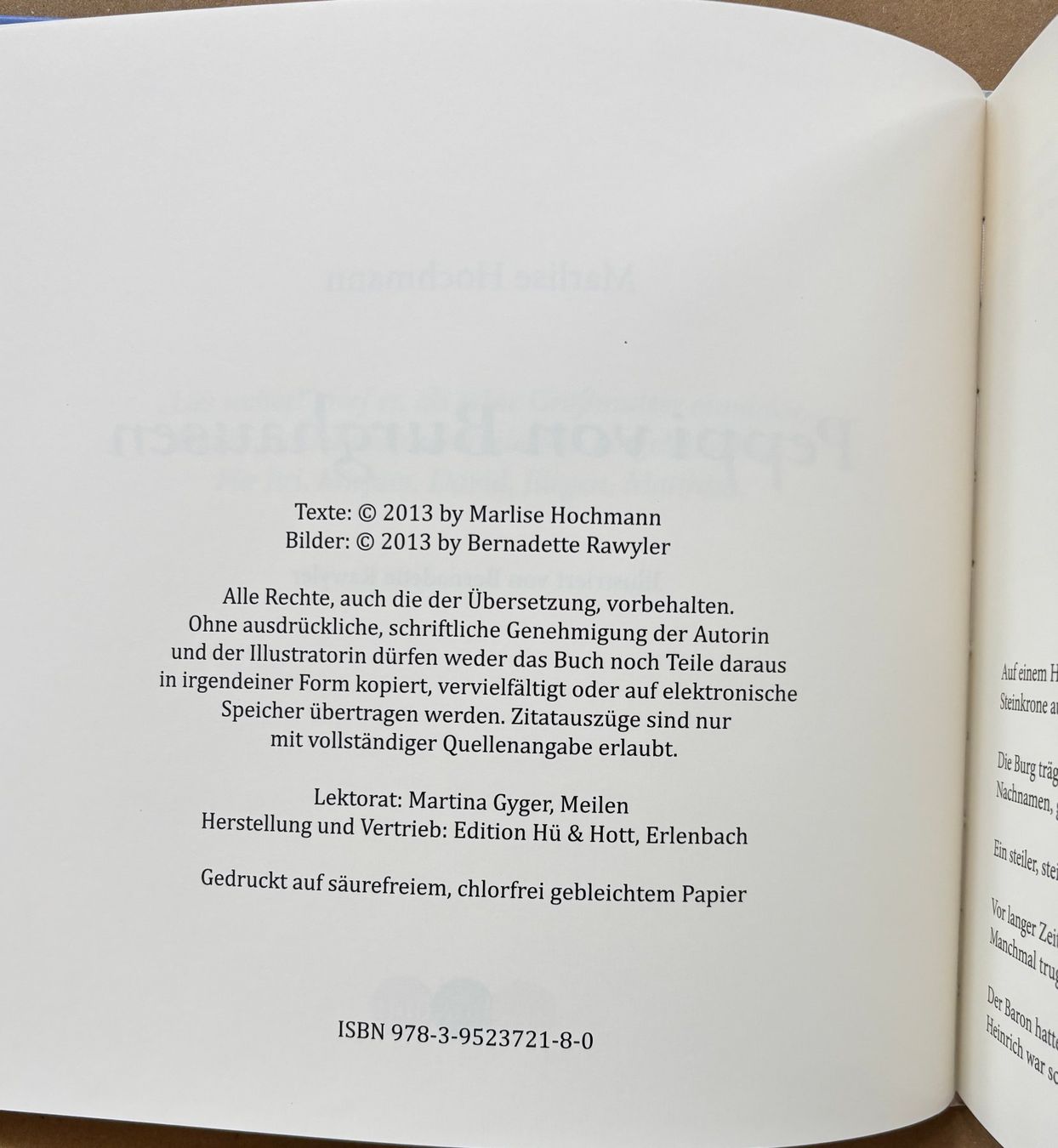 Libri: Hochmann Marlise, Peppi von Burghausen – Nuovo (secondo la descrizione) da Sarnen venduto da Livres 2