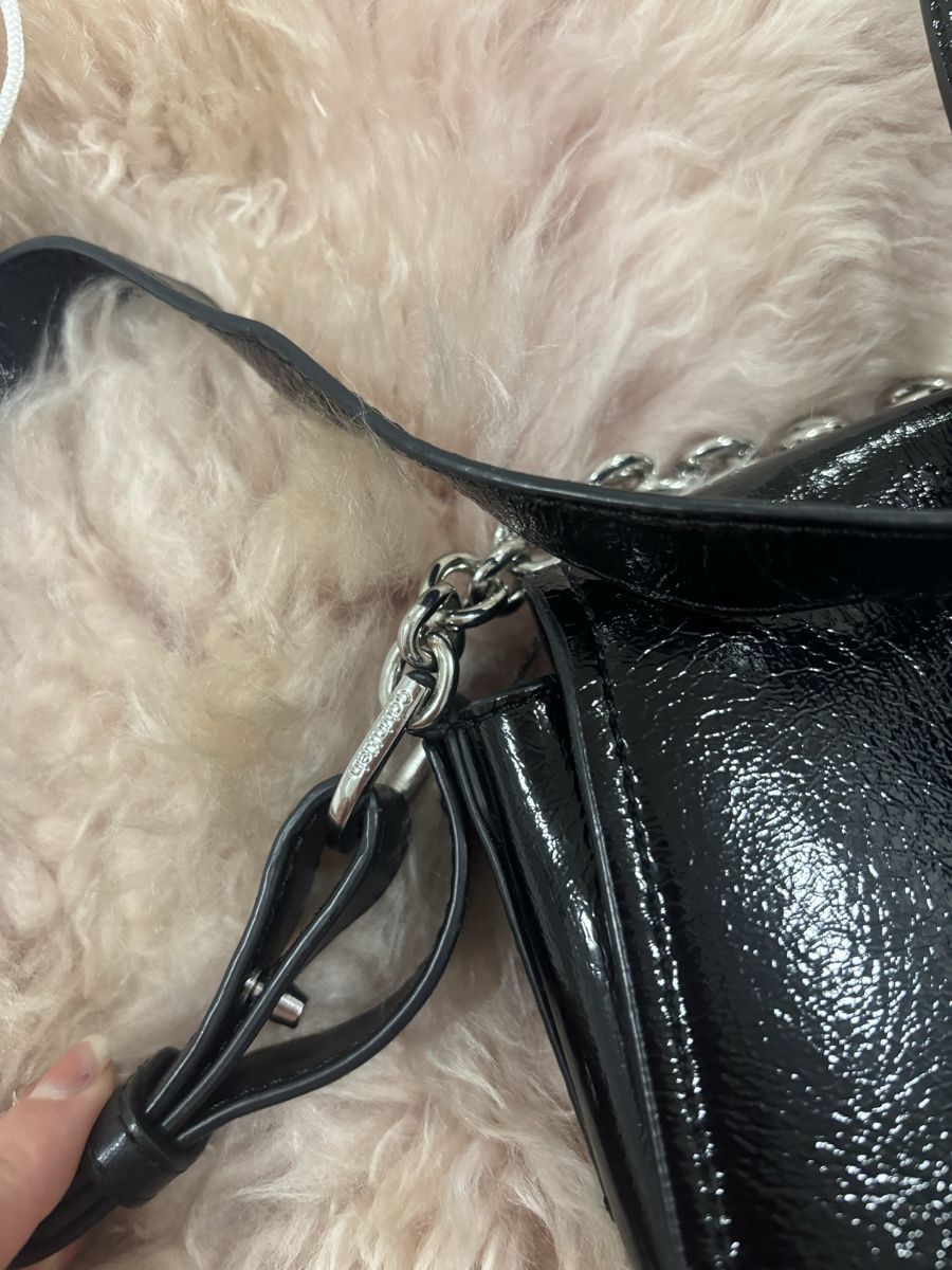 Calvin Klein Borse da donna: Calvin Klein Tasche Lackleder Schwarz mit Staubbeutel – Usato da Tann venduto da Dina.q 2