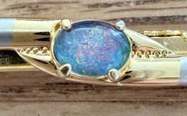 Pince cravate Casa Blanca Opale 💎australienne neuve ✨ écrin