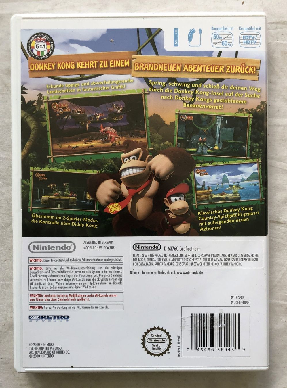 Nintendo Spiele: Nintendo Wii - DONKEY KONG COUNTRY RETURNS – Gebraucht aus Schaffhausen von durruti 2