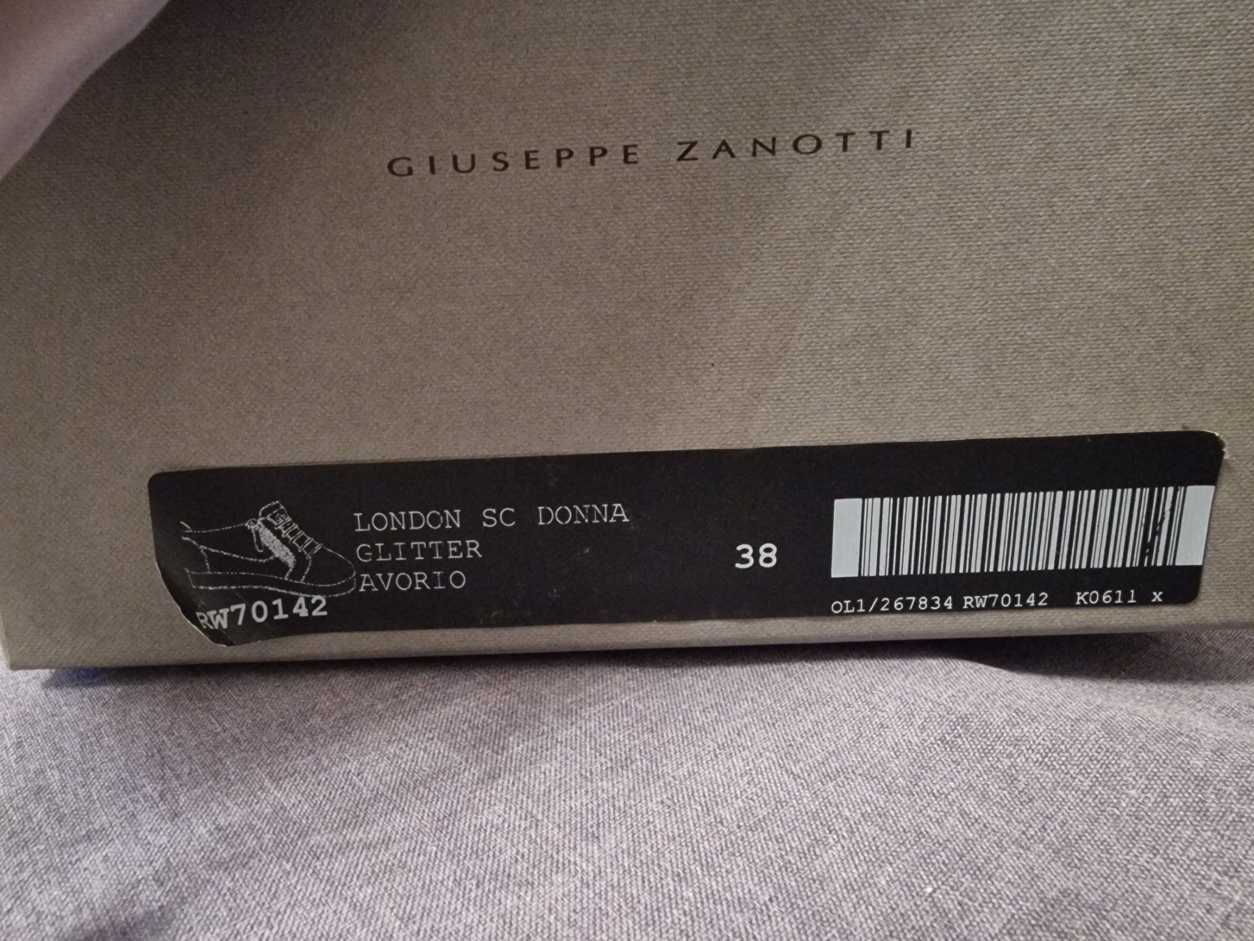 Zanotti Scarpe da donna: GIUSEPPE ZANOTTI Damen Glitzer Gr. 38 – Nuovo e nell'imballaggio originale da Zollikofen venduto da oOAROo 5