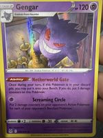 Carta Pokémon Gengar olografica condizioni buone
