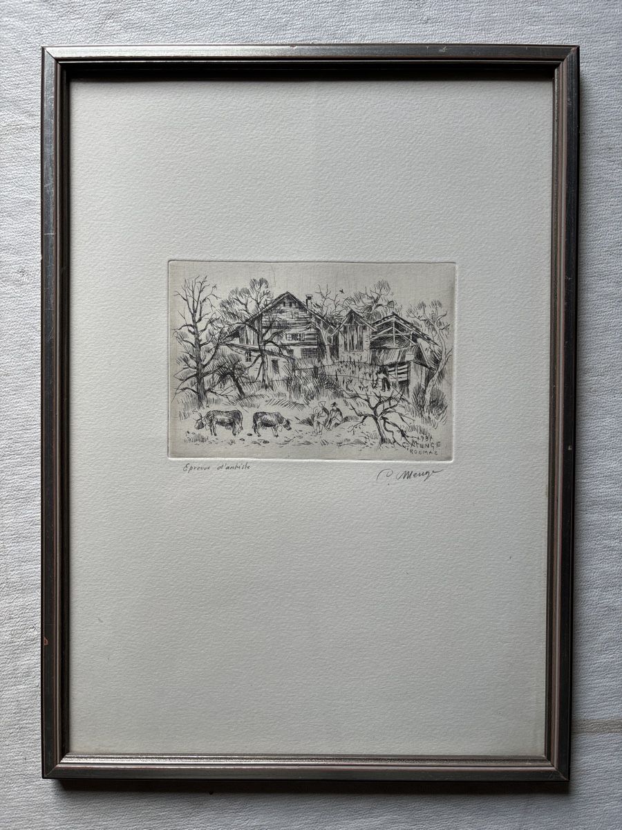 Dipinti: Charles Menge ( 1920-2009 ) – Usato da Sion venduto da pasadena1914 1