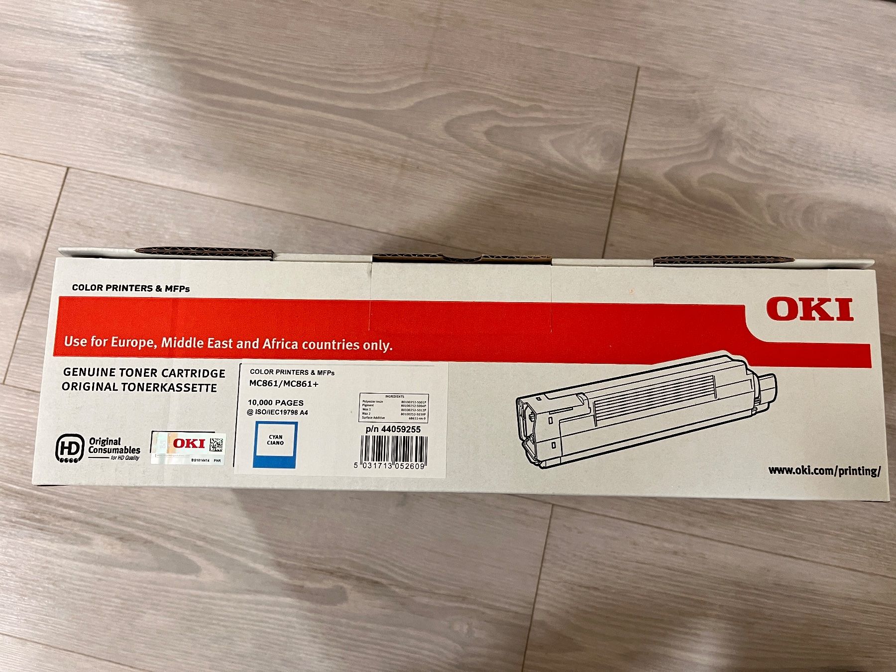 Oki Cartucce per stampanti & toner: Oki MC861 / MC861+, Toner cyan, 44059255 – Nuovo e nell'imballaggio originale da Riggisberg venduto da Aljujo