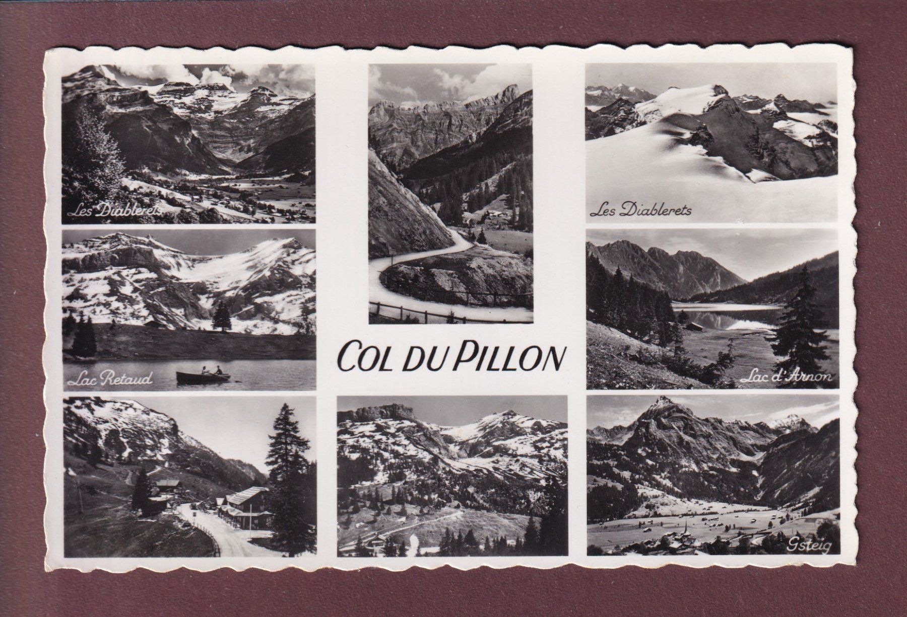 Cartoline postali: Col du PILLON - 8 images – Usato da Pully venduto da nicecards