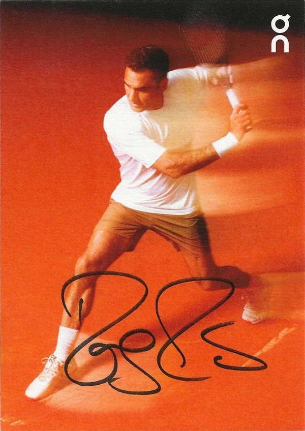 Autografi: Autogrammkarte Roger Federer – Usato da Solothurn venduto da F1shop1