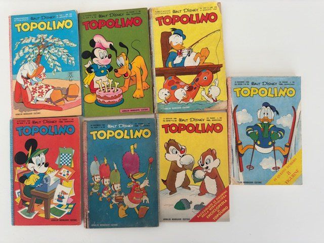 Fumetti: 7 TOPOLINI DIVERSE ANNATE – Usato da Davesco-Soragno venduto da kappas