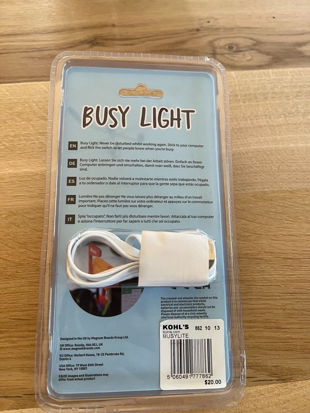 Giocattoli: Busy Light Briefkasten mit USB Anschluss – Nuovo e nell'imballaggio originale da Turtmann venduto da stonie_s 1