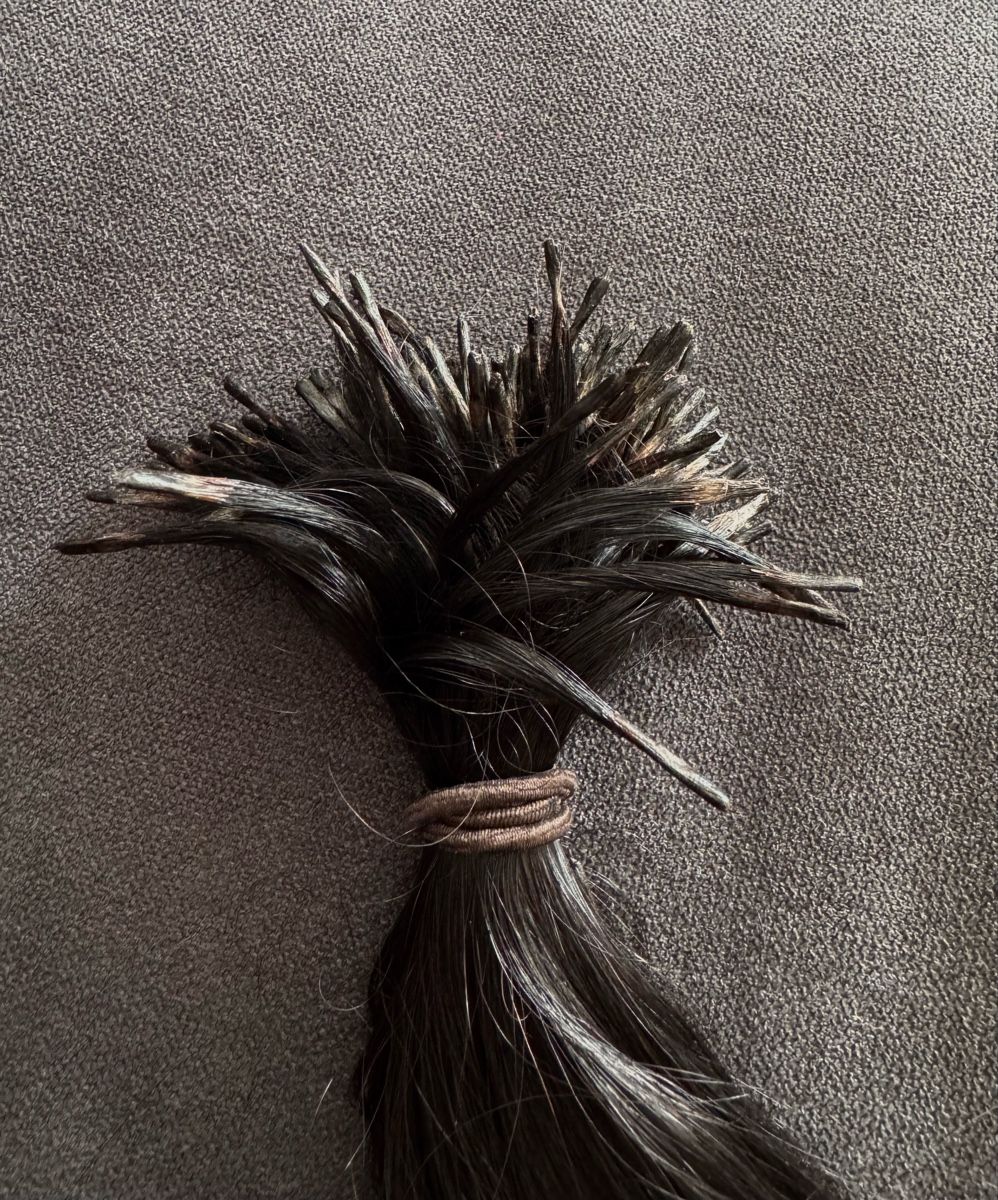 Parrucche: Echt Haar Extensions dunkelbraun, 50cm (Microring) – Usato da Wetzikon ZH venduto da bar_cn65 1