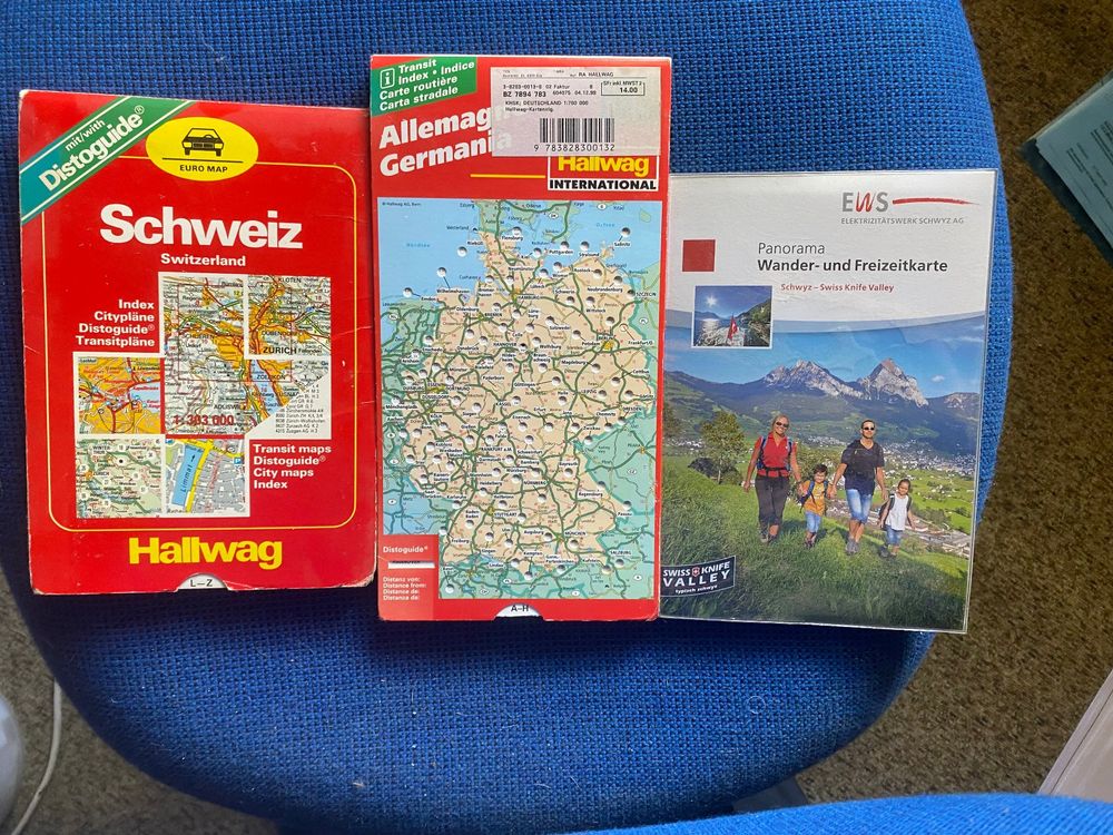 3 Landkarten (Gebraucht) in für CHF 1 – mit Lieferung auf Ricardo kaufen
