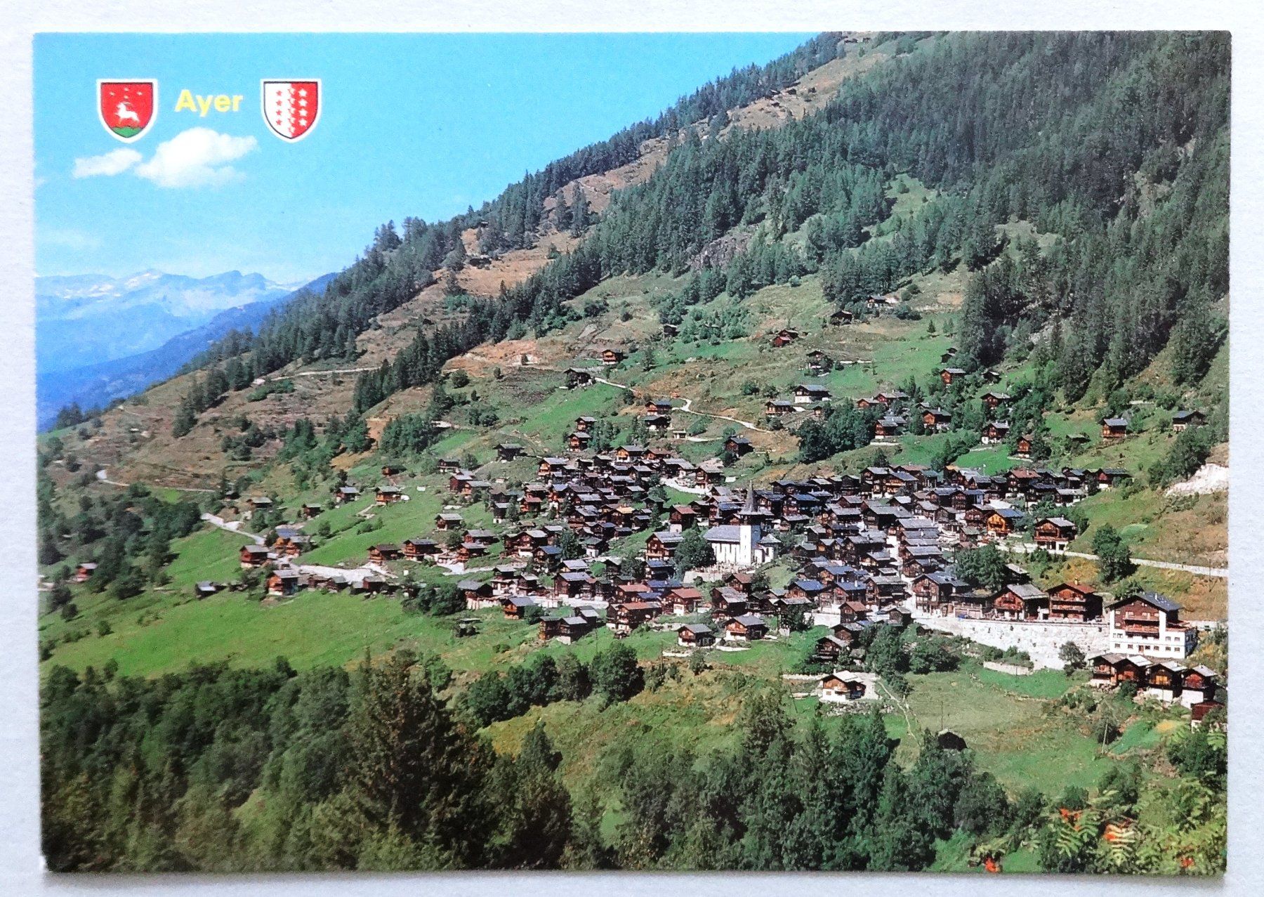Cartoline postali: Ayer 1476 m, Val d' Anniviers – Usato da Fétigny venduto da Billy2miny