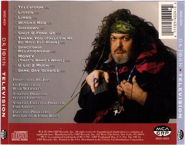 CD: Dr. John – Television - Vergriffen! - b – Usato da Brittnau venduto da Zibu 1