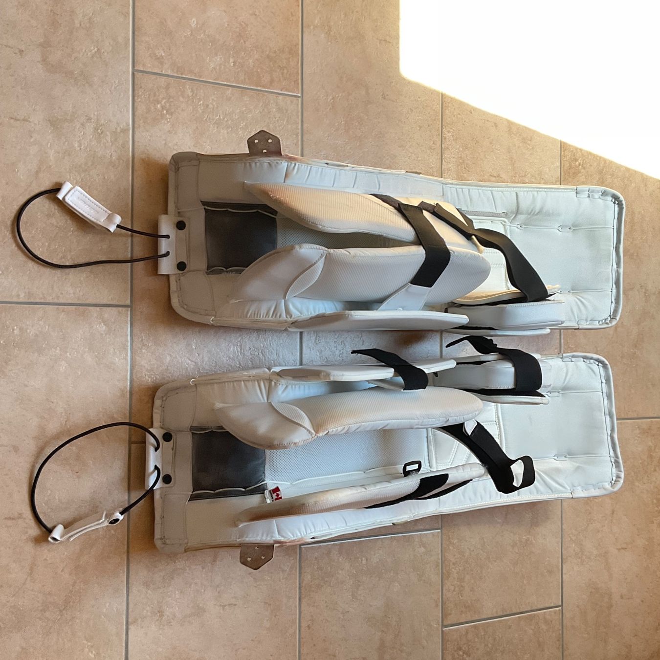 Protezioni & Imbottiture: Eishockey Goalie Beinschoner – Usato da Messen venduto da her_6hk6 3