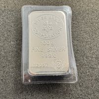 100 gramm Silber Barren Swiss Bank Corp- UBS