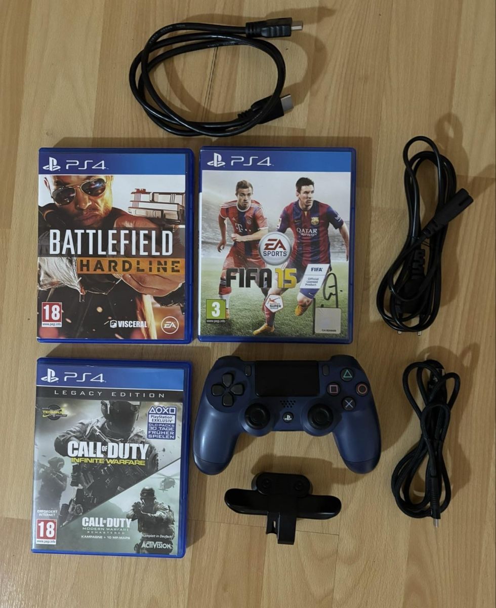 Sony Konsolen: PS4 500GB Komplett-Set | Controller | 3 Spiele | Back Button – Gebraucht aus Burgdorf von iur_6898 2