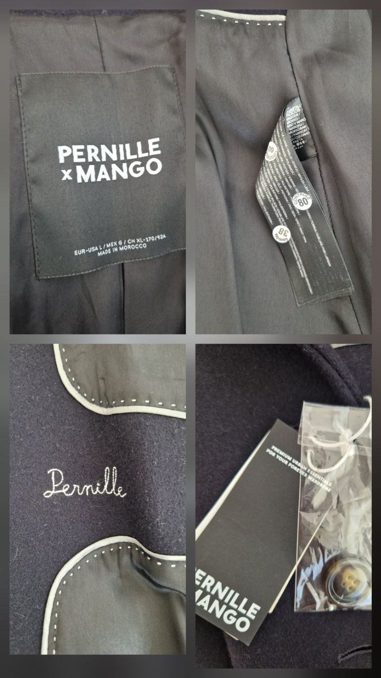 Mango Mäntel: Mango Wollmantel, Grösse L, Dunkelblau, neu – Neu und originalverpackt aus Erlinsbach SO von ULIKH 3