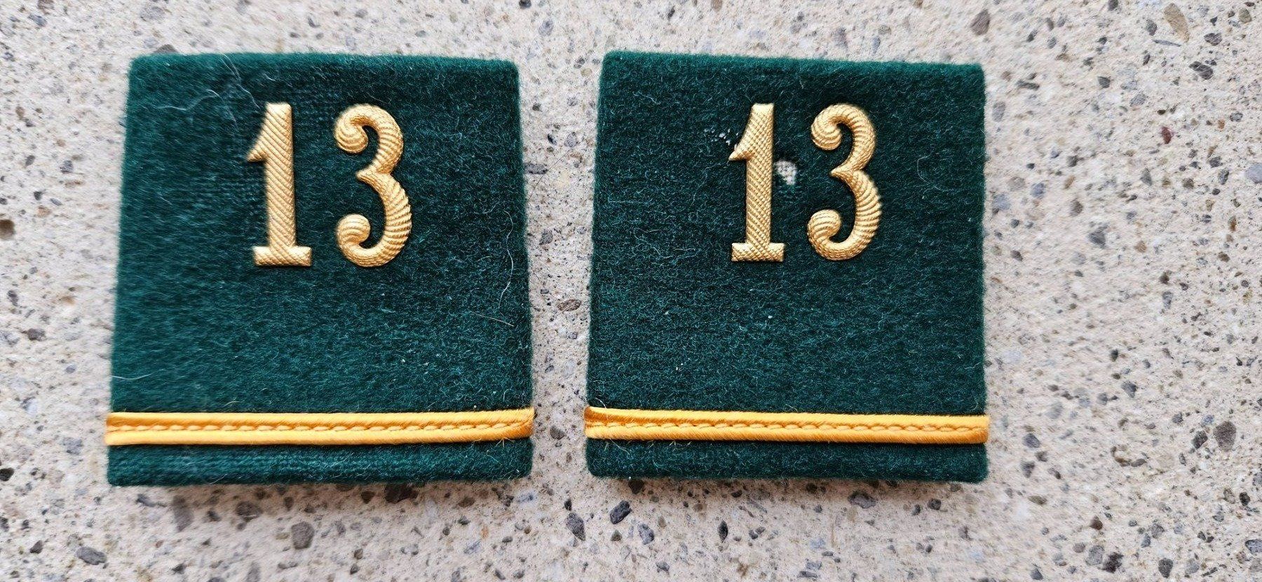 Schweizer Armee Placchette & Badge: *** Patten /Schulterschlaufen mit Nummer *** – Usato da Riedholz venduto da fr_sIruP