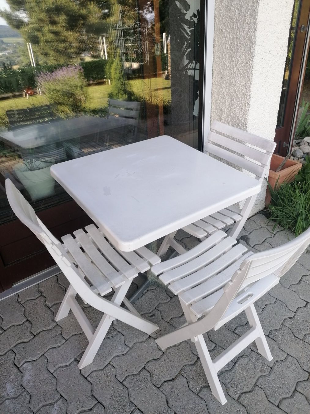 Set di tavolo e panche: Gartentisch mit Stühlen – Usato da Geroldswil venduto da carcan1707 8