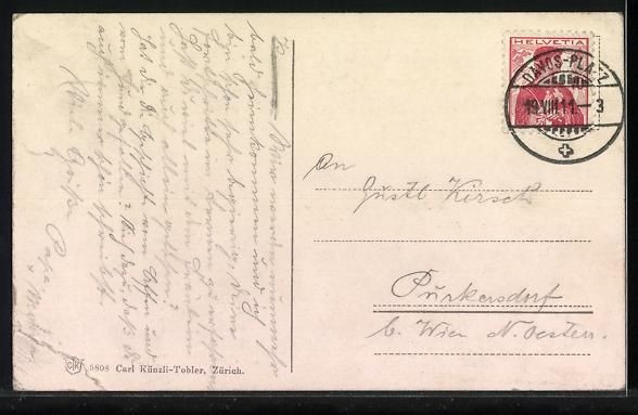 Cartoline postali: Davos-Platz, Gesamtansicht mit Tinzenhor – Usato da Berlin venduto da bartko-reher 1