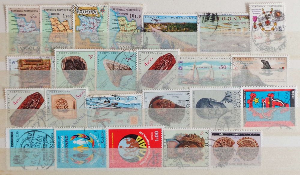 Prophila Collection Angola – 25 Verschiedene Briefmarken Für Sammler
