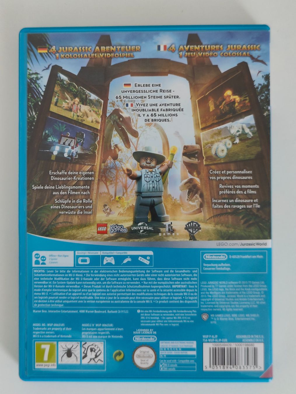 Nintendo Giochi: Lego - Jurassic World WiiU – Usato da Dintikon venduto da Nightcom 1