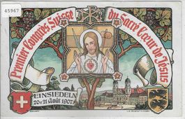 1. Congres Suisse du Sacre de Jesus - Einsiedeln - Litho