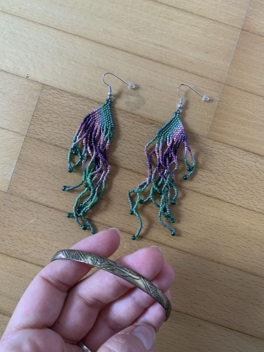 Orecchini pendenti & Orecchini a lobo: Boho Beaded Earrings and Vintage Bracelet Set – Nuovo (secondo la descrizione) da Neukirch (Egnach) venduto da ginger34
