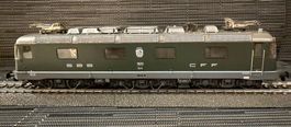 Hag H0 Lokomotive SBB Re 6/6 grün "Arbon",Top Zustand