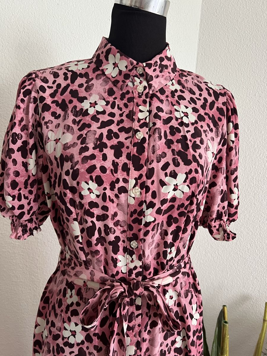 Kleider: Kleid rosa Blumen-Muster Kurzarm Grösse 40 – Gebraucht aus Luzern von suhamadlun 3