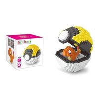 Pokéball „Glumanda“ (7cm) / Mini-Bausteine