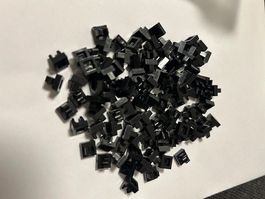 Lego 100x Platte 1x1 mit U-Clip (2555)