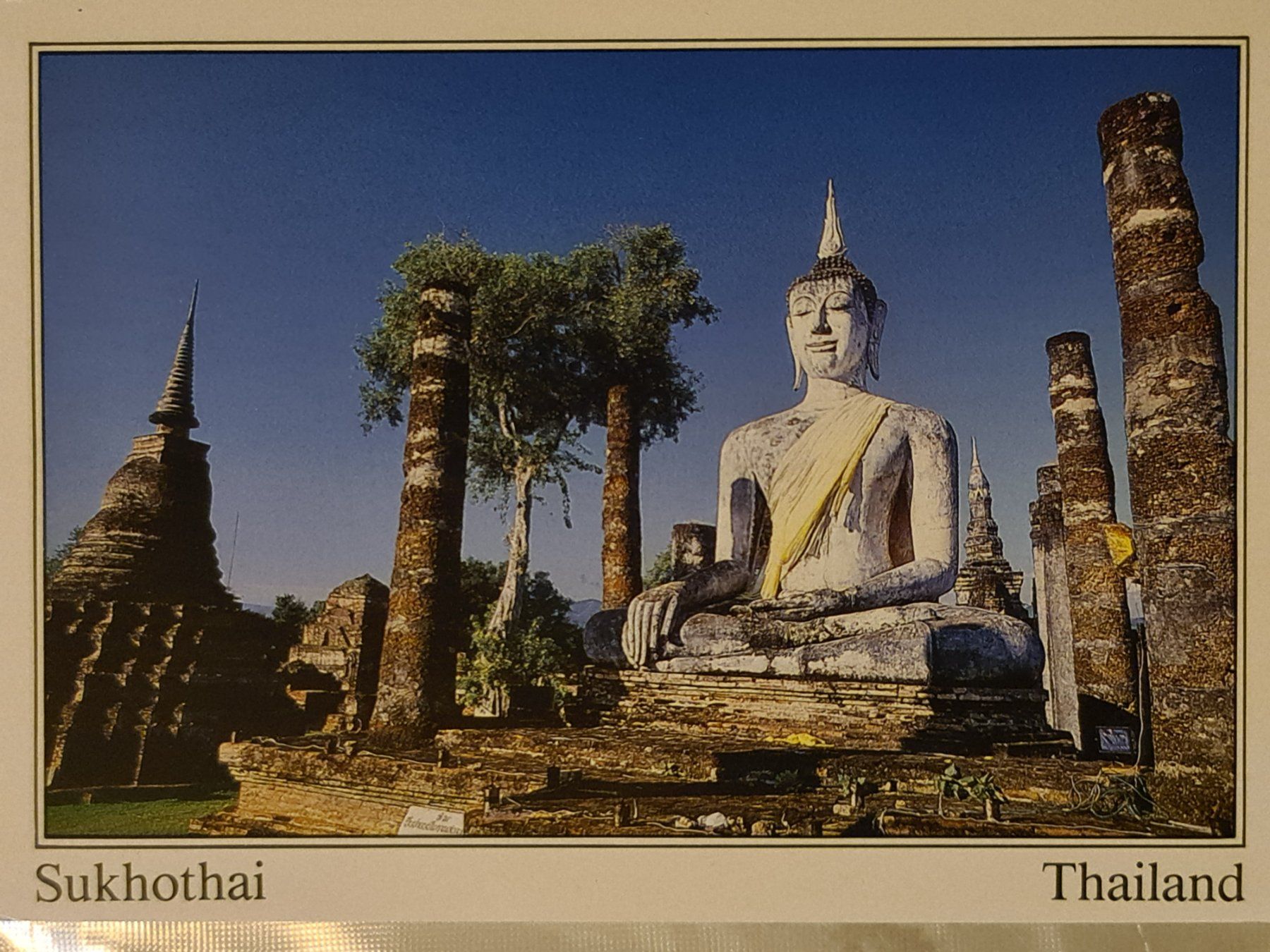 Cartoline postali: Ansichtskarte Sukhothai Thailand – Usato da Dintikon venduto da Vexi
