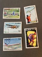 Cuba Flug Briefmarken Set, Jahrgang 1974,