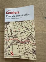 Cendrars Prose du Transsibérien et autres poèmes livre Folio