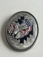 Gürtelschnalle mit Adler und USA Flagge (S18)