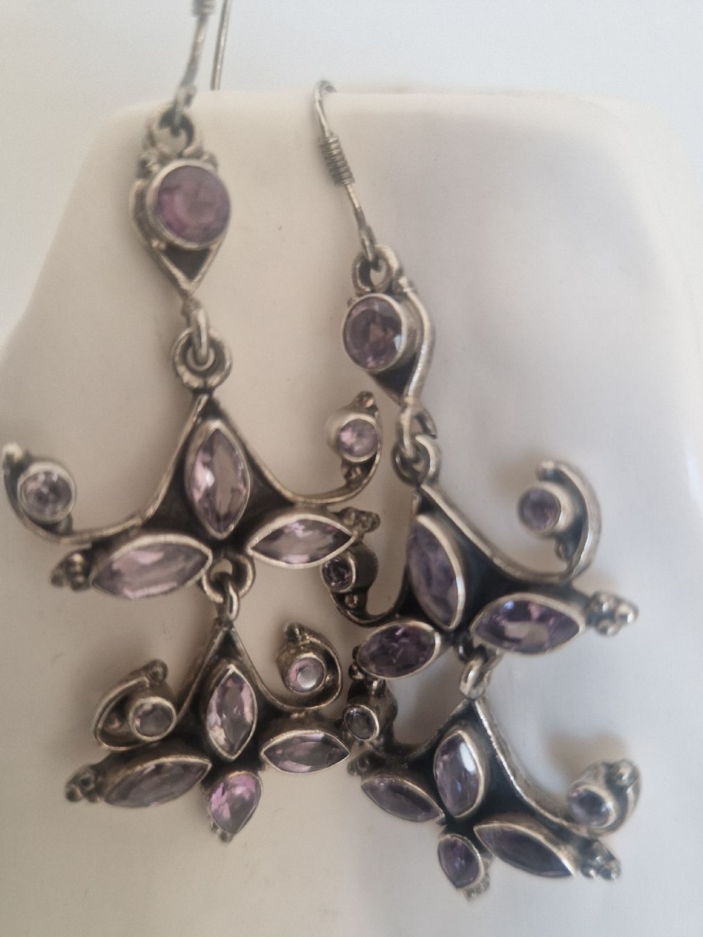 Ohrringe & -stecker: Ohrringe 925 Silber mit Amethyst – Gebraucht aus Küsnacht ZH von 2011_ 1